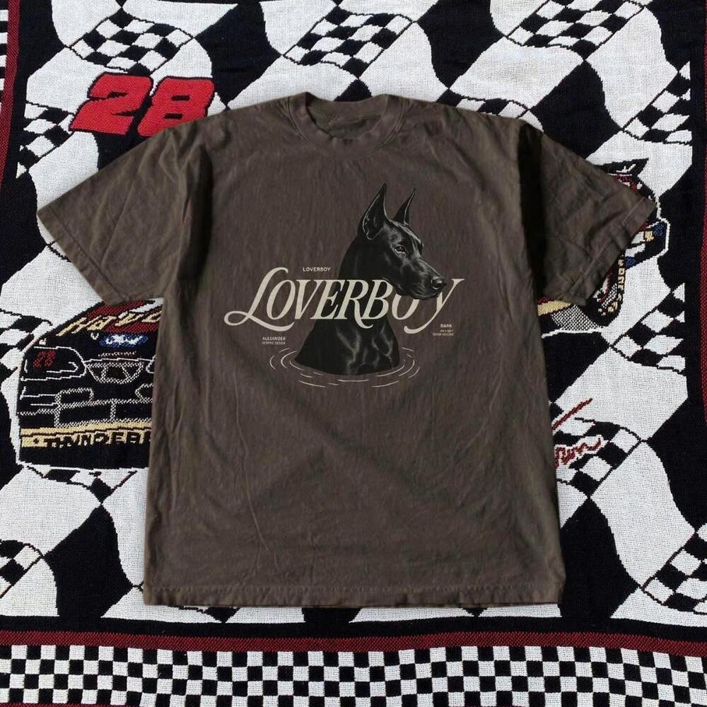 Brown And Black Loverboy Band Tee